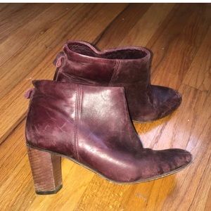 #ANTHOLOGYPARIS dark purple ankle booties